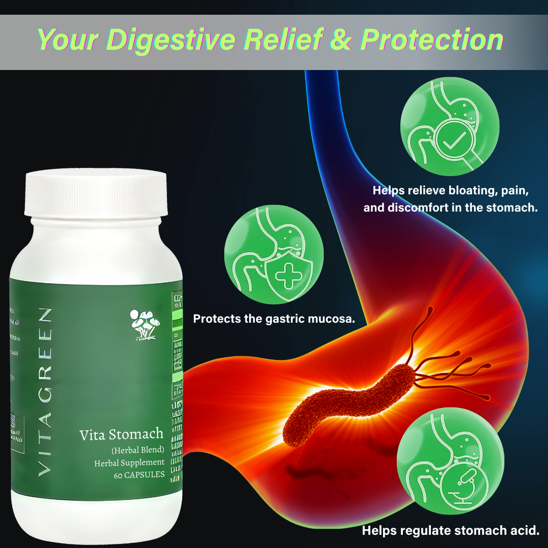 Vita Stomach Herbal Supplement (60 Capsules)