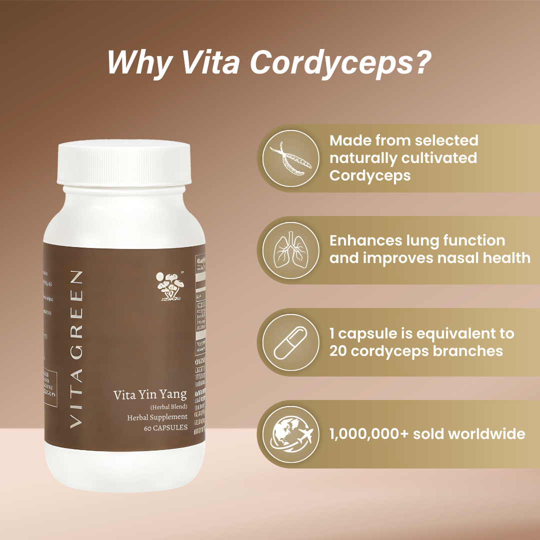 Vita Cordyceps Herbal Supplement (60 Capsules)