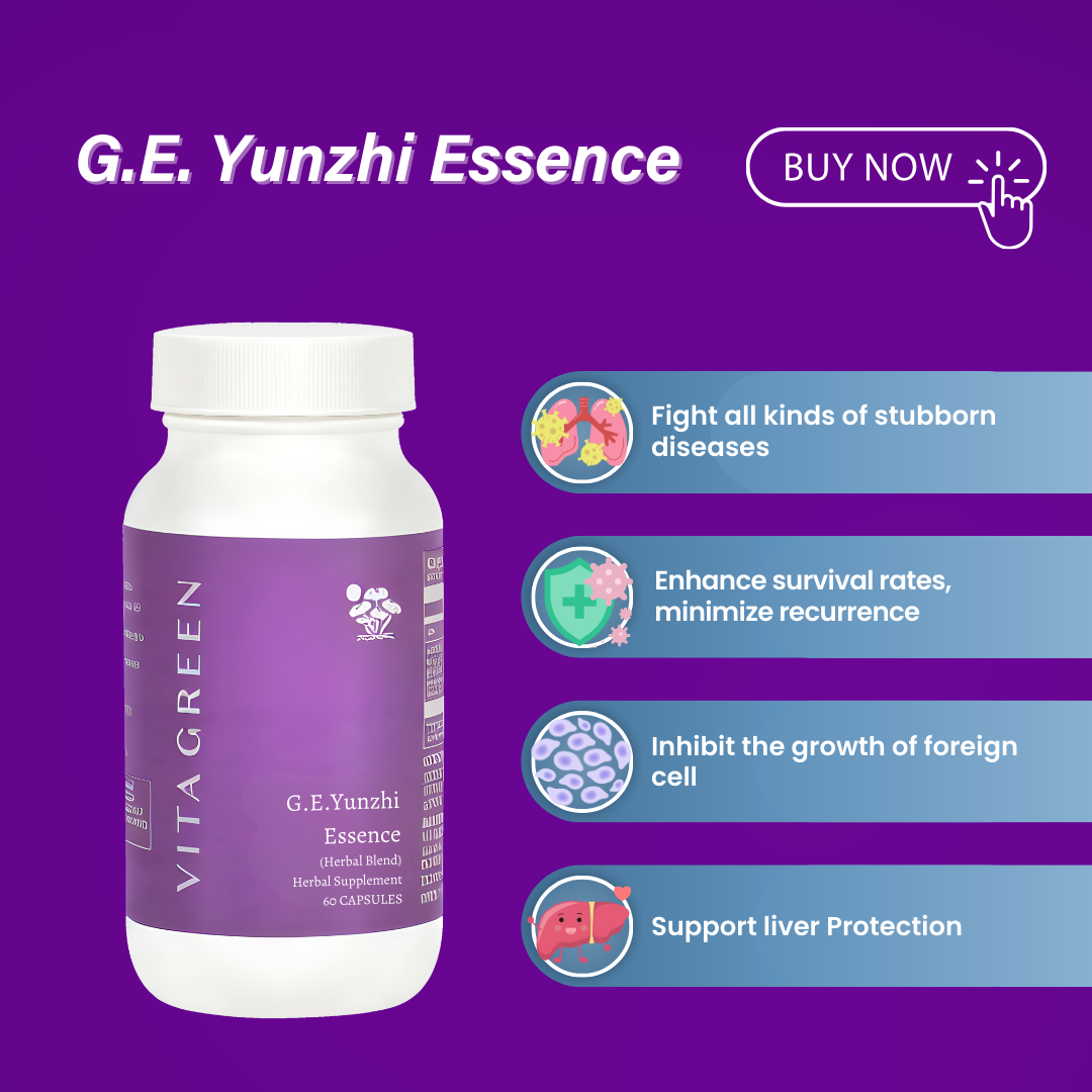 G.E. Yunzhi Essence Herbal Supplement (60 Capsules)